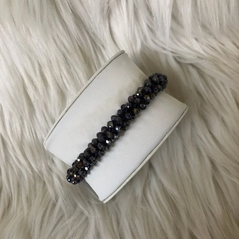 ole crystal beads stretch cluster bracelet